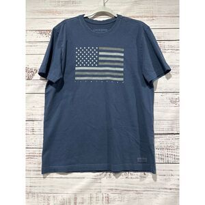 Life is Good Crusher Tee Tshirt Flag Men's Size M‎